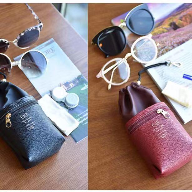 Large Capacity Unisex Sunglasses Bag - Portable & Stylish for Summer