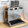 Multifunctional Stainless Steel Kitchen Countertop Storage Rack