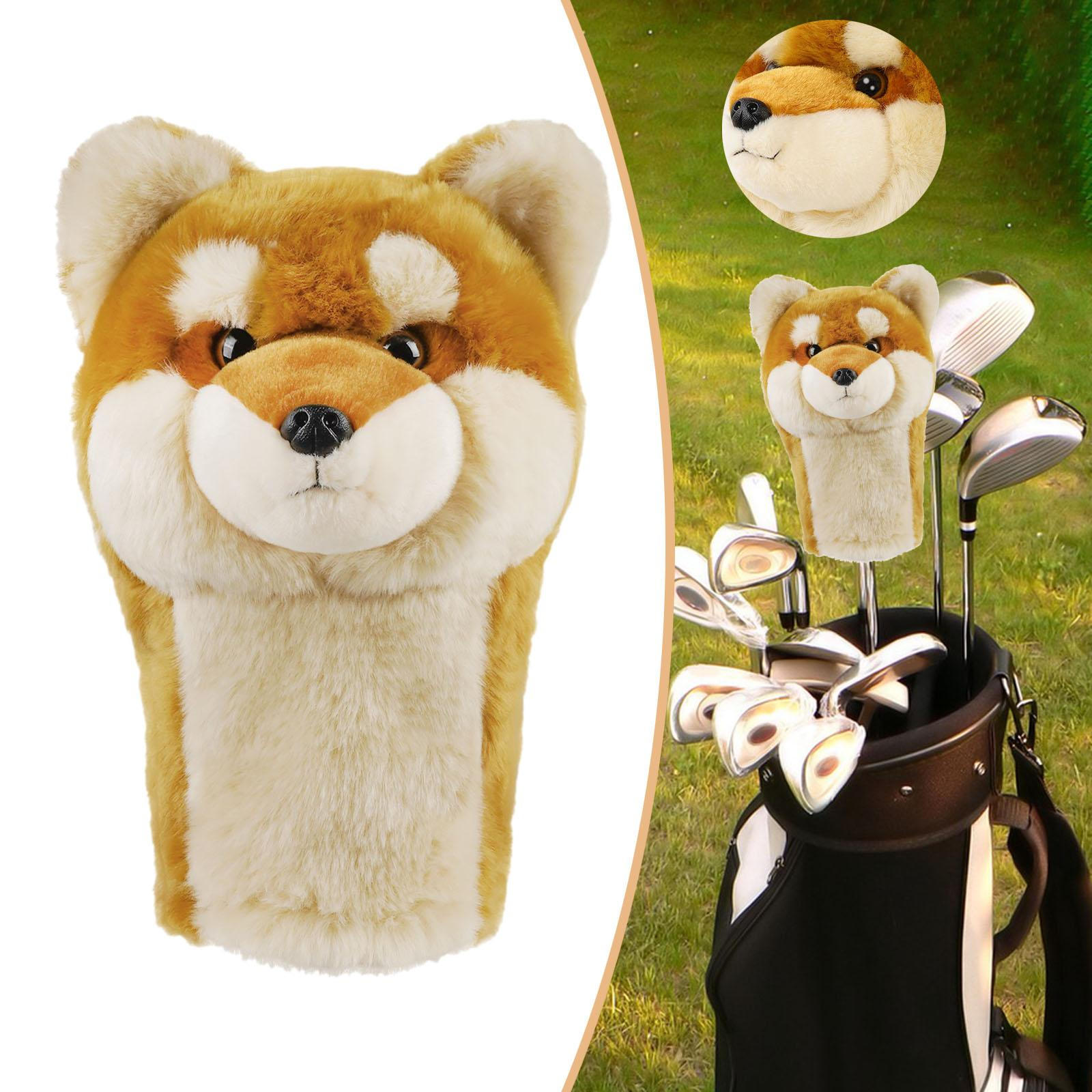 

Dog Golf Headcover Club Cover Cute Lovely Funny Lightweight Protector Accessories for Golfer