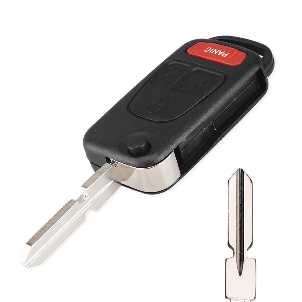 For Benz Key Shell Flip Folding For Mercedes Benz W168 W124 W202 W210 W211 W203 Remote Car Key Case Fob Replacement Cover