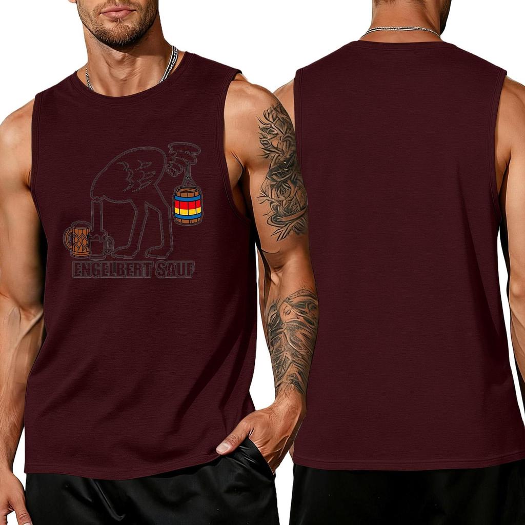Men Sleeveless Tank Top Summer Casual Loose Fit Lightweight Muscle Shirt Beachwear Outdoor Sportswear