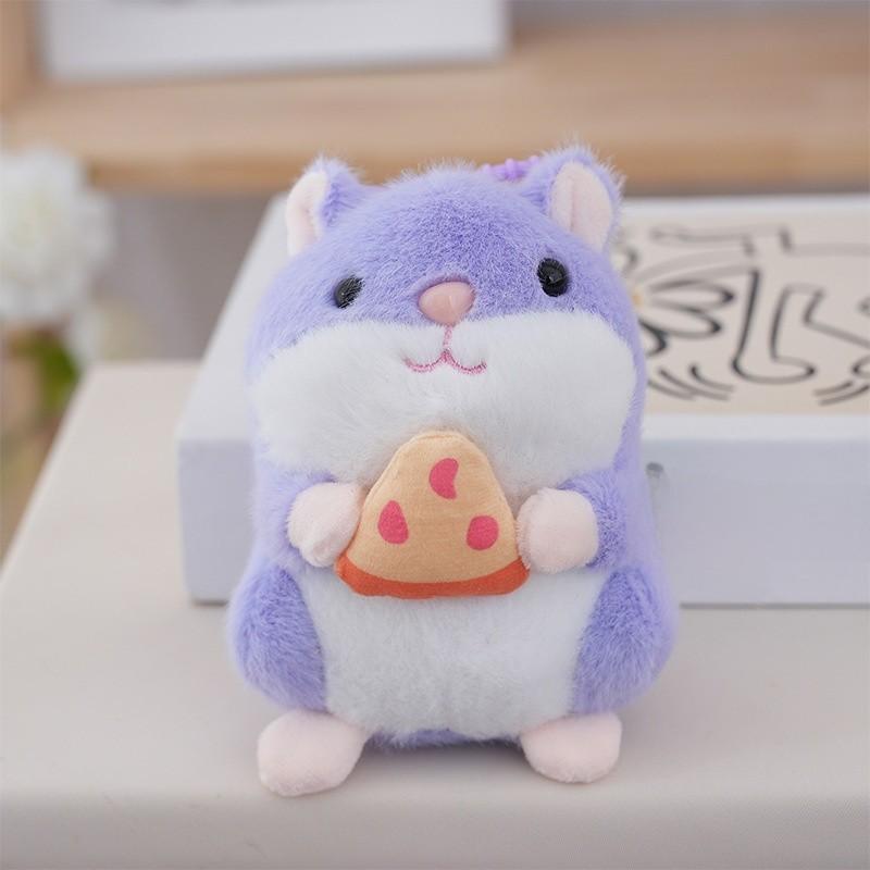 Adorable Hamster Plush Doll With Short Pile Material For Backpack Charm And Gift Ideas