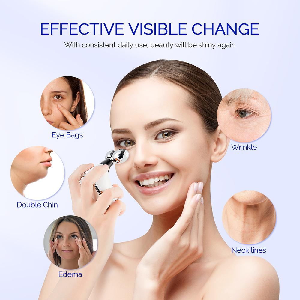 Foreverlily Gesichts- Körperroller Massagegerät Gesichtslifting Roller Kinnstraffer Doppelkinn Reduzierer Gesichts V-Linien Massage Roller Hautpflege