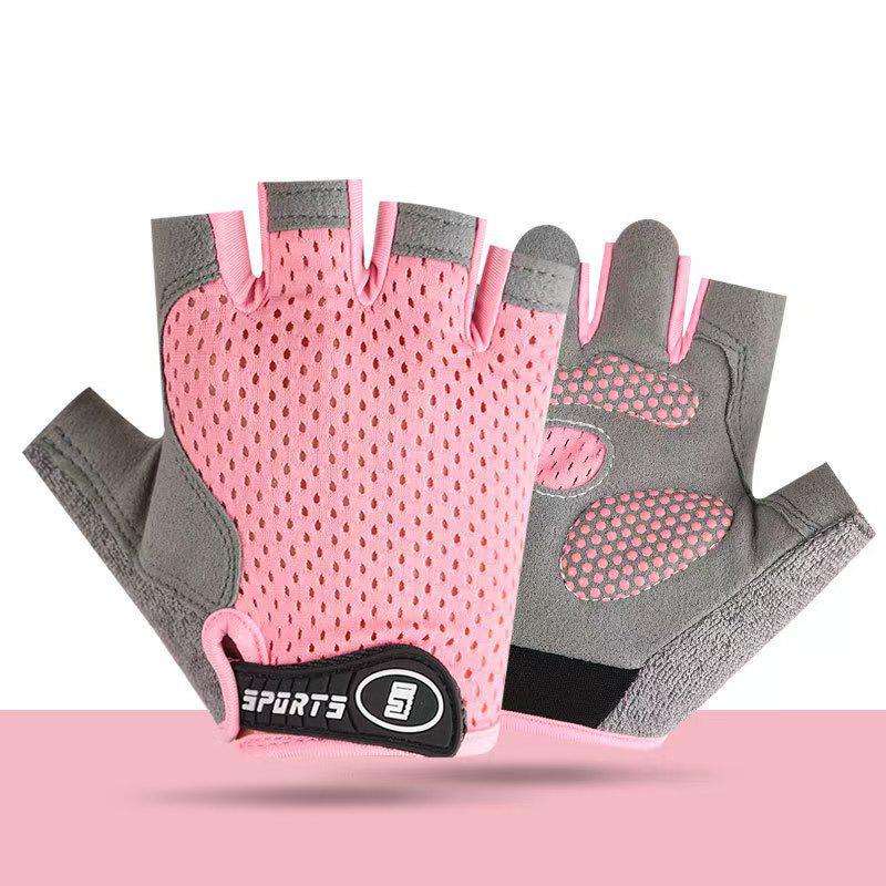 Kids' Non-Slip Half-Finger Sports Gloves for Cycling, Skating, and Fitness with Palm Protection