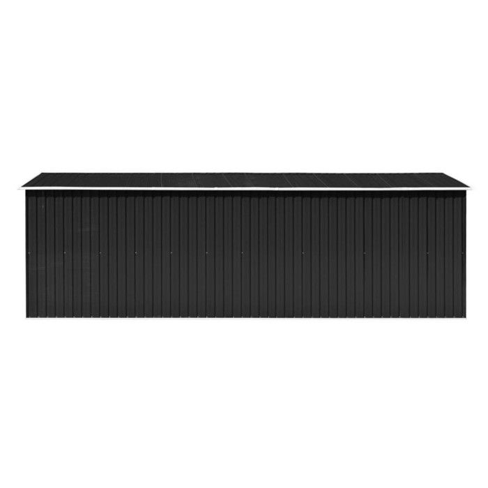VidaXL Garden Shed 257x580x181 Cm Metal Anthracite 143354