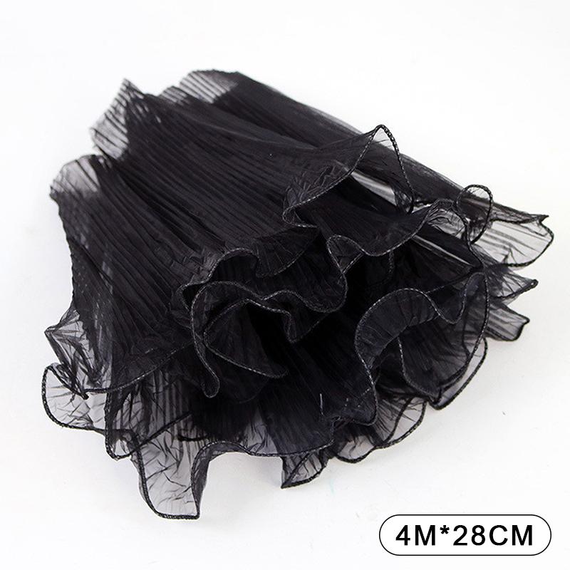 Wave Yarn Flower Wrapping Paper Pleated Yarn Florist Bouquet Packaging Lace Mesh DIY Flowers Gift Wrapper Supplies 28cmx4.5M