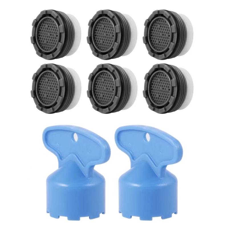 

8Pcs Sturdy Faucet Aerator Filters Universals Fit for Kitchen Sink Water Flows Optimization and Impurity Removal