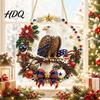 Decorative Hanging Ornaments for Home Christmas Diamond Art Ornament 2D Acrylic Pearl Painting Gift Friends