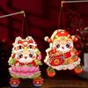 Traditional Chinese Snake Year Portable Lantern PVC New Year Luminous Lantern  Spring Festival