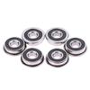 10Pcs F695-2Rs Stainless Steel Bearing Flanged Miniature Deep Groove Ball Bearings F695 Rs Ball Bearings