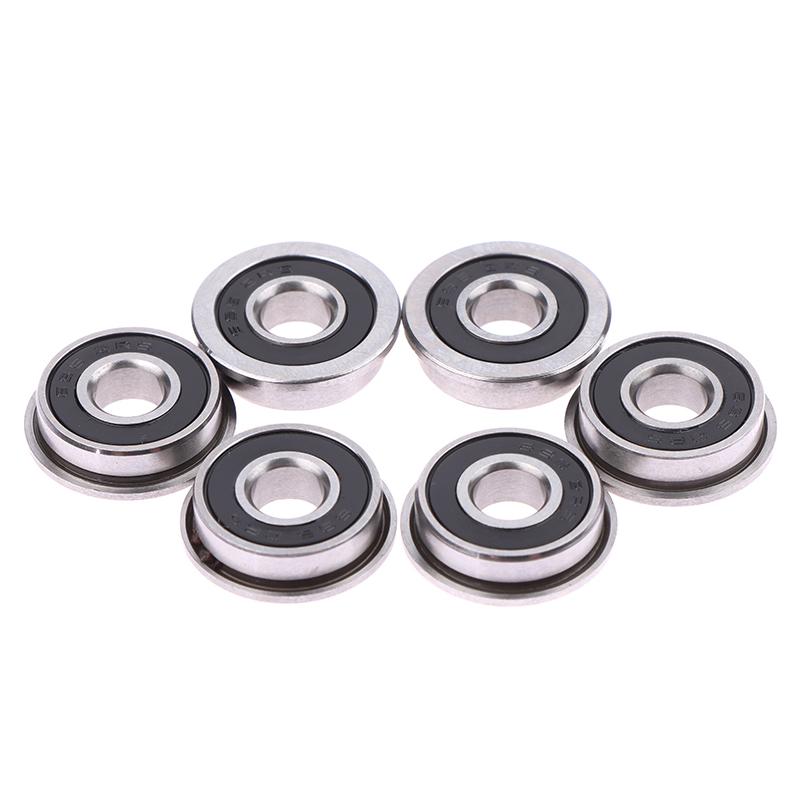 10Pcs F695-2Rs Stainless Steel Bearing Flanged Miniature Deep Groove Ball Bearings F695 Rs Ball Bearings