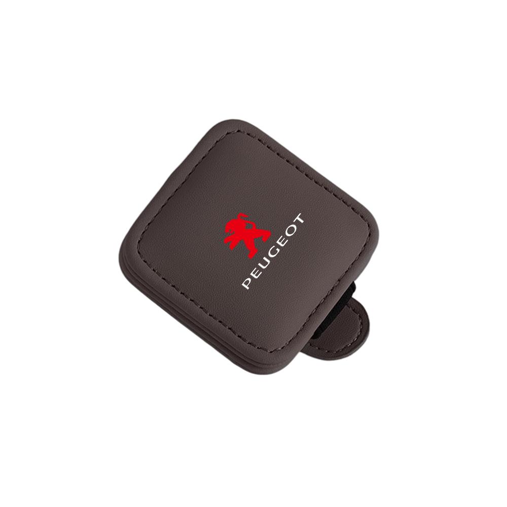 Car Sun Visor Glasses Clip Magnetic Sunglasses Organizer Box Card Holder For Peugeot 307 308 206 207 208 408 107 2008 3008 valve