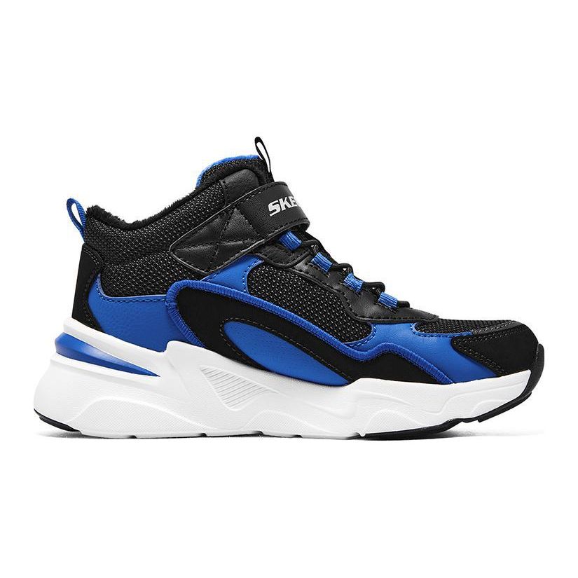 Skechers Bobs Bamina Anti-Kick Casual Shoes Kids sneaker Black Blue 405222L-BKRY