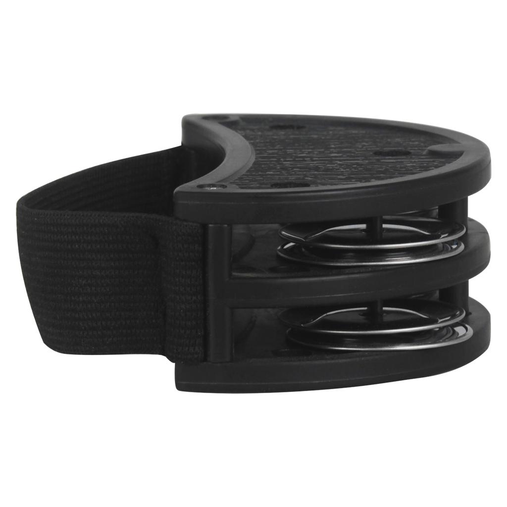 Orff Foot Tambourine Metal Jingle Bell Portable Percussion Instrument Box Drum Companion Musical Toys Double-row Bell Cymbals