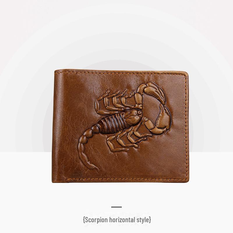 Men’s Retro Genuine Leather Wallet - Hand-Embossed Crocodile Pattern, Long, Large Capacity, Multi-Card Slots.