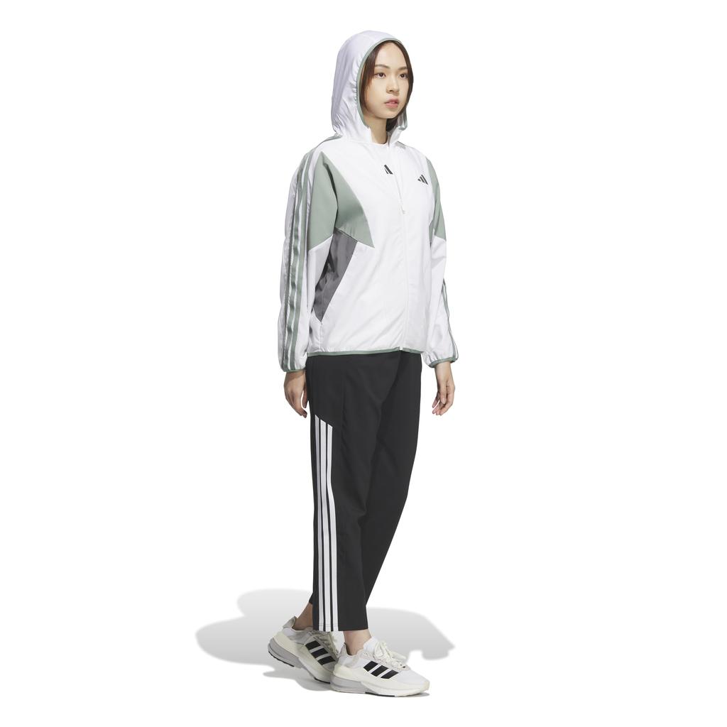 Adidas Hoodie Seasonal Sportswear Loose Fit Color Block Hooded Cross Jacket JSY05 White Women's (JN9999)