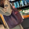 Tote Bag, Lazy Shopping Bag, Large-capacity Single-shoulder Casual Genuine Leather Bag