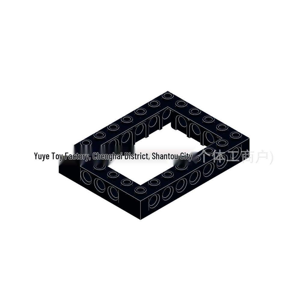 Compatible 6x8 Frame Brick with Holes for MOC Building Blocks - Small Particle Educational Toy Accessories