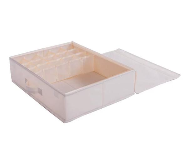 Underwear Socks Sorting Storage Box Home Use Fabric Divided Organizer Drawer Separator Box for Underwear And Underpants