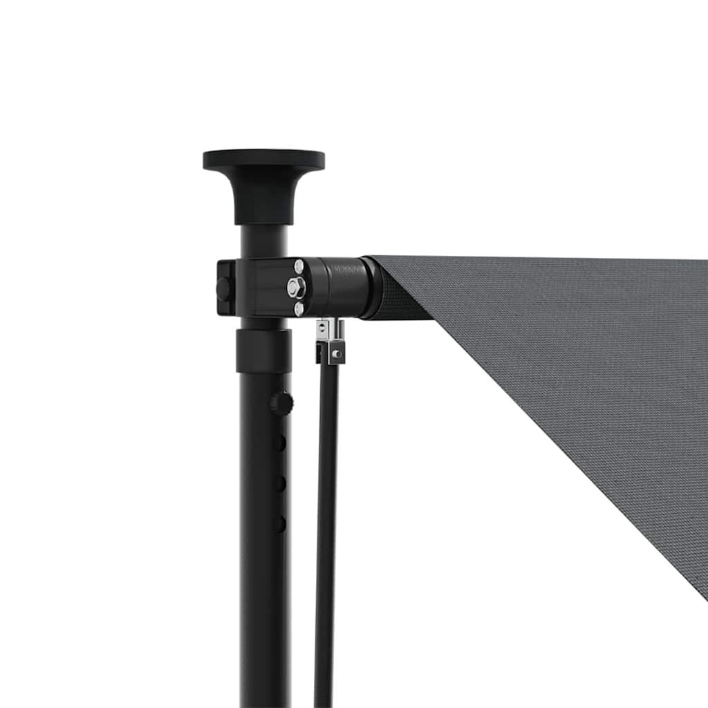 Retractable Awning Anthracite 350x150 Cm Fabric and Steel