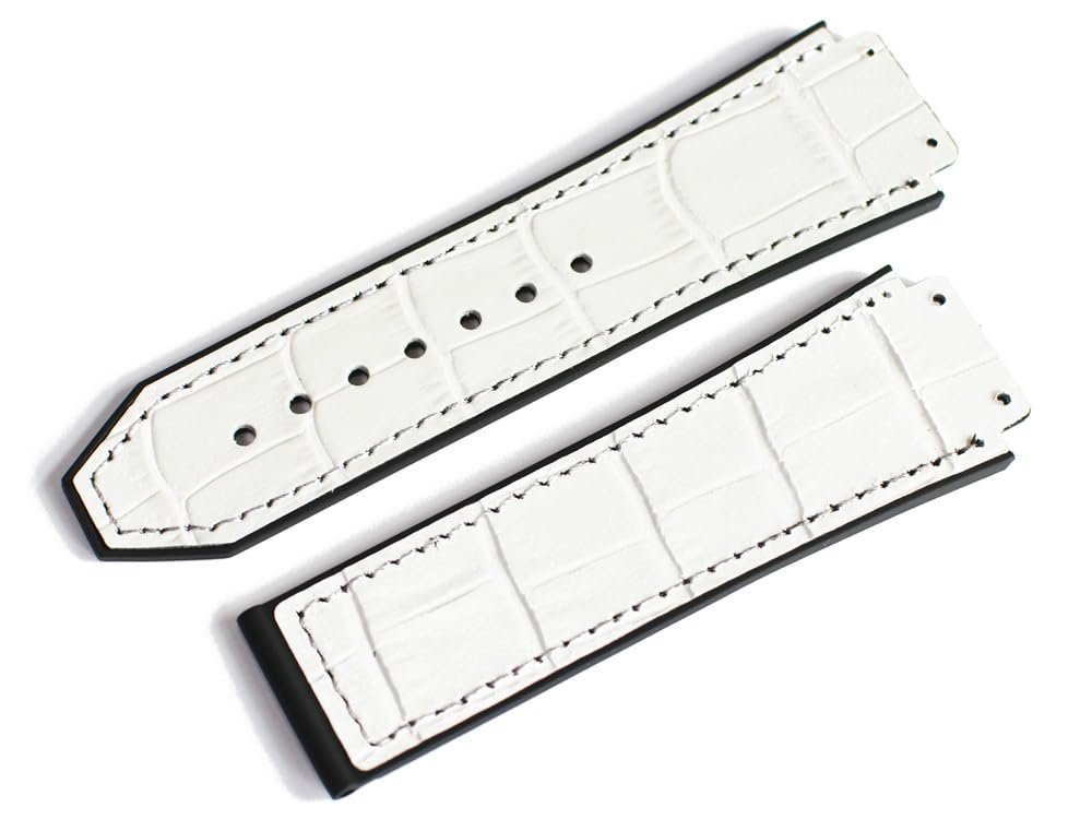 

[Import King Original] Watch Parts Hublot Compatible Classic Fusion 511 521 525 Chronograph 45mm Case Aftermarket Rubber Strap Embossed Crocodile