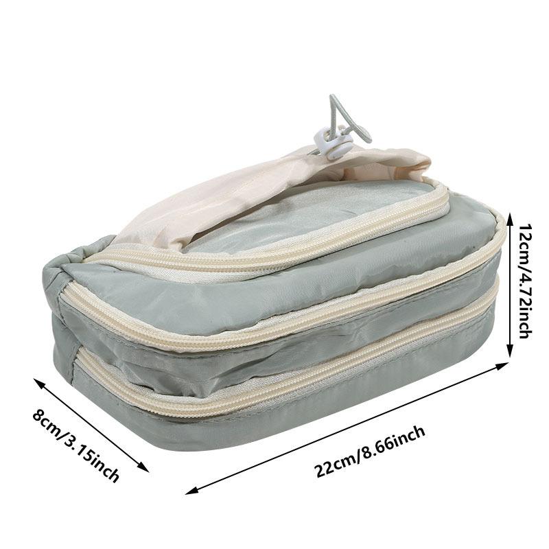 Cute Bread Design Pencil Case Large Capacity Study Stationery Storage Bag High Aesthetic Value Student Essential Organizer