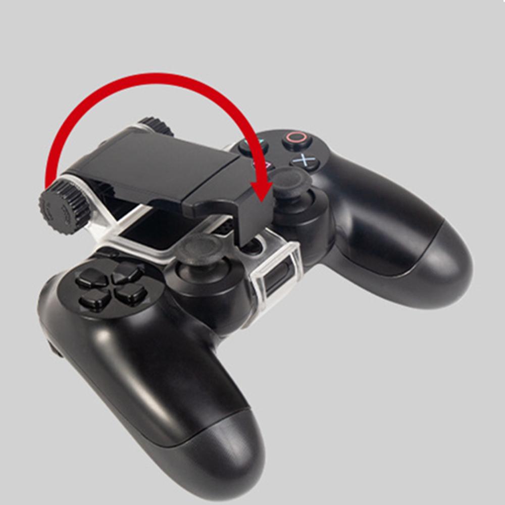 Black ABS Adjustable Cell Phone Clip Mount Holder Bracket For PS4 Controller