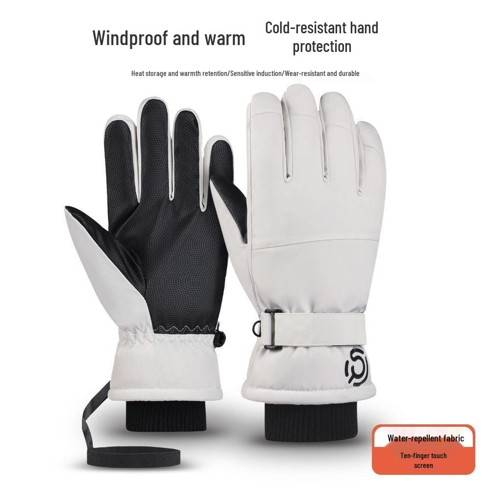 Water-Repellent Touchscreen Winter Ski Gloves for Women & Men - Warm, Cold-Proof Outdoor Sports & Cycling Gloves
