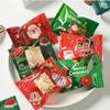 100Pcs 7x10cm Plastic Christmas Machine Sealed Bags Snowflake Pastry Candy Cookie Xmas Party Gift Packaging Supplies