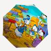 Duck Family Travel Adventure Automatic Opening and Closing Umbrella, Lightweight 3-Fold, With Cute Cartoon Characters, Suitable for Home, Ou