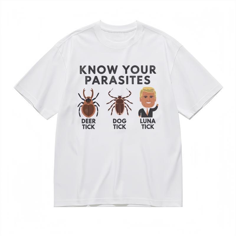 

Men s Trend Breathable Comfy Classic T Shirt Cartoon Bug and Text Design Fun Tee 4XL