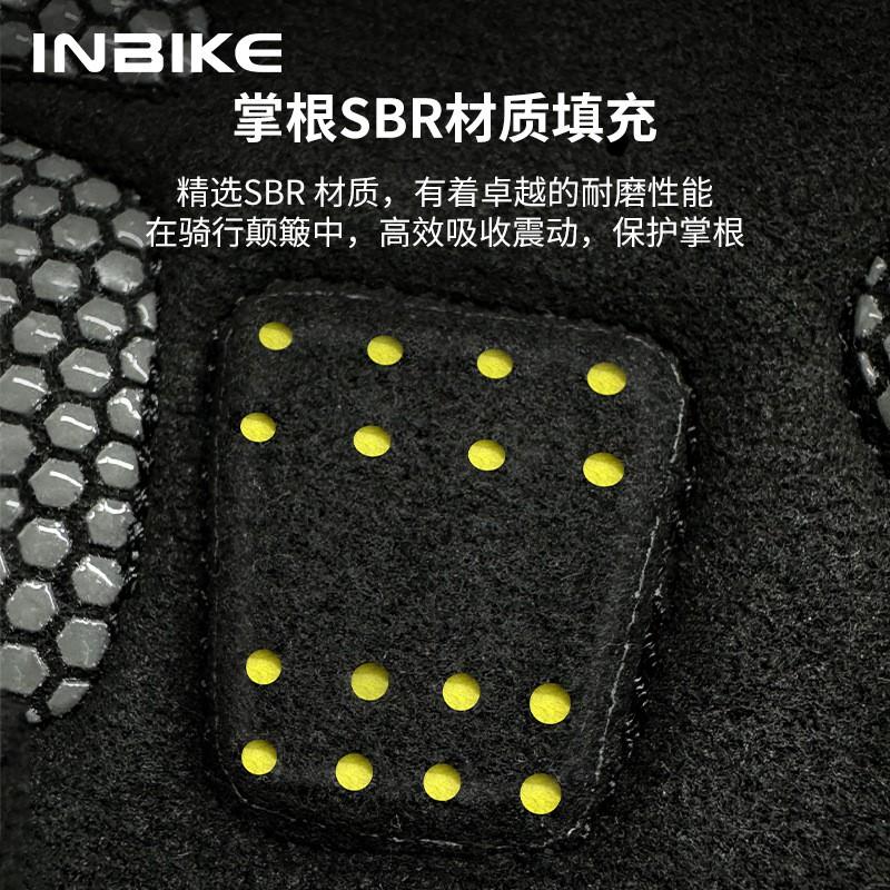 INBIKE IH25C221 Half-Finger Cycling Gloves Mountain Road Bike Riding Unisex SBR Material