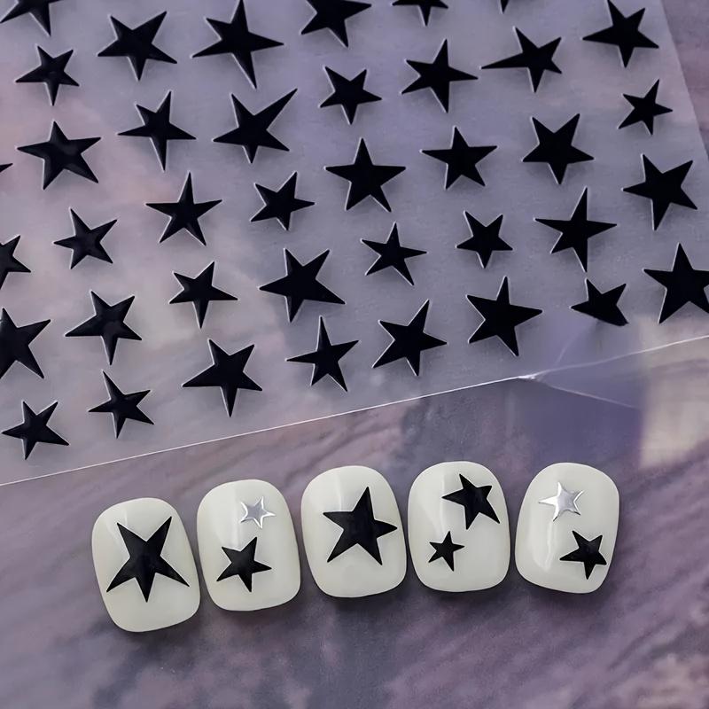 1pc, Irregular Five-pointed Star Sweet Cool Trendy Nail Stickers, Suitable for Women and S DIY Manicure, Wedding