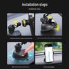 Dashboard & Windshield Car Phone Holder with Suction Cup - Shockproof, Anti-shake Navigation Mount