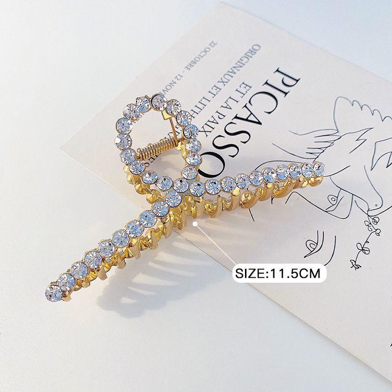 High-End Large Metal Claw Hair Clip for Women - Elegant Updo Accessory