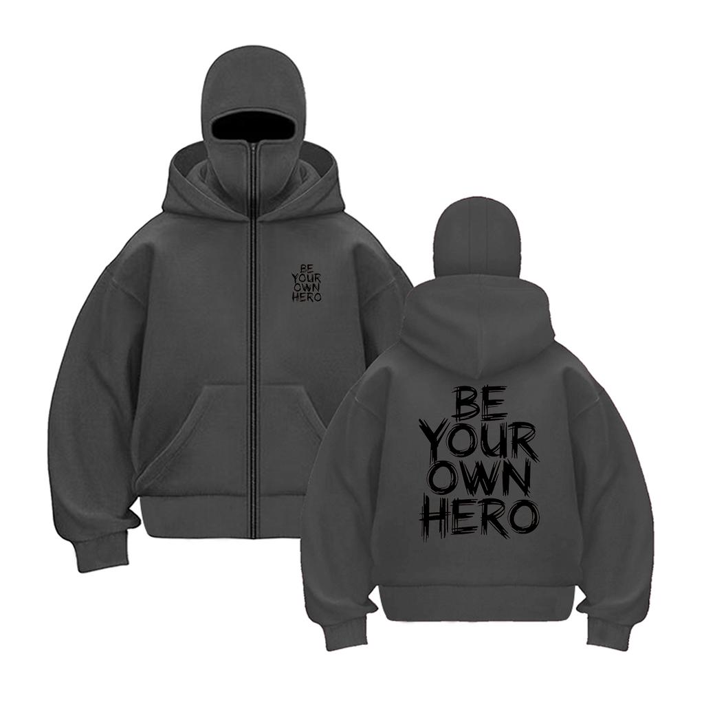 Alphabet Cotton Loose Breathable Zipper Hooded Sweatshirt Loose Men's  Harajuku Ins Casual Style Top