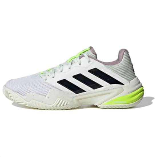 

Adidas Barricade 13 Cloud White Core Black Crystal Jade Womens IF0409 EU 36.5 темный салатный