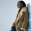 Women Faux Suede Shearling Lined Jacket Lapel Zip Up Biker Coat Winter Warm Thicken Motorcycle Outerwear