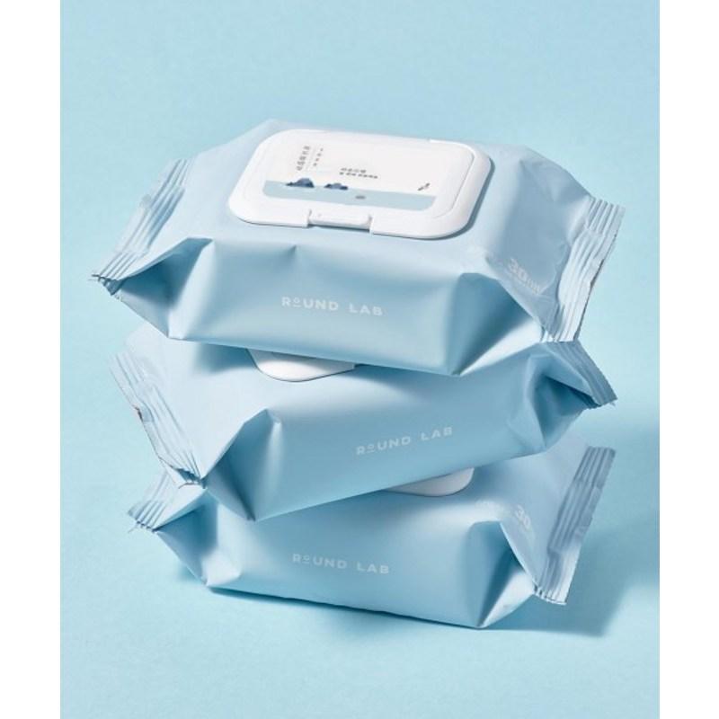 1025 Dokdo Cleansing Tissues 30 Sheets x 3 pcs, 30 Sheets Pack, 30 wipes, 1 pcs