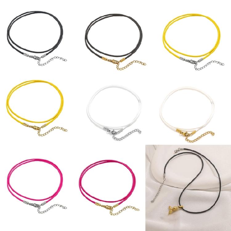 Fashionable Stainless Steel Necklace Cord Handcraft Flexible Length for Fashion Enthusiasts