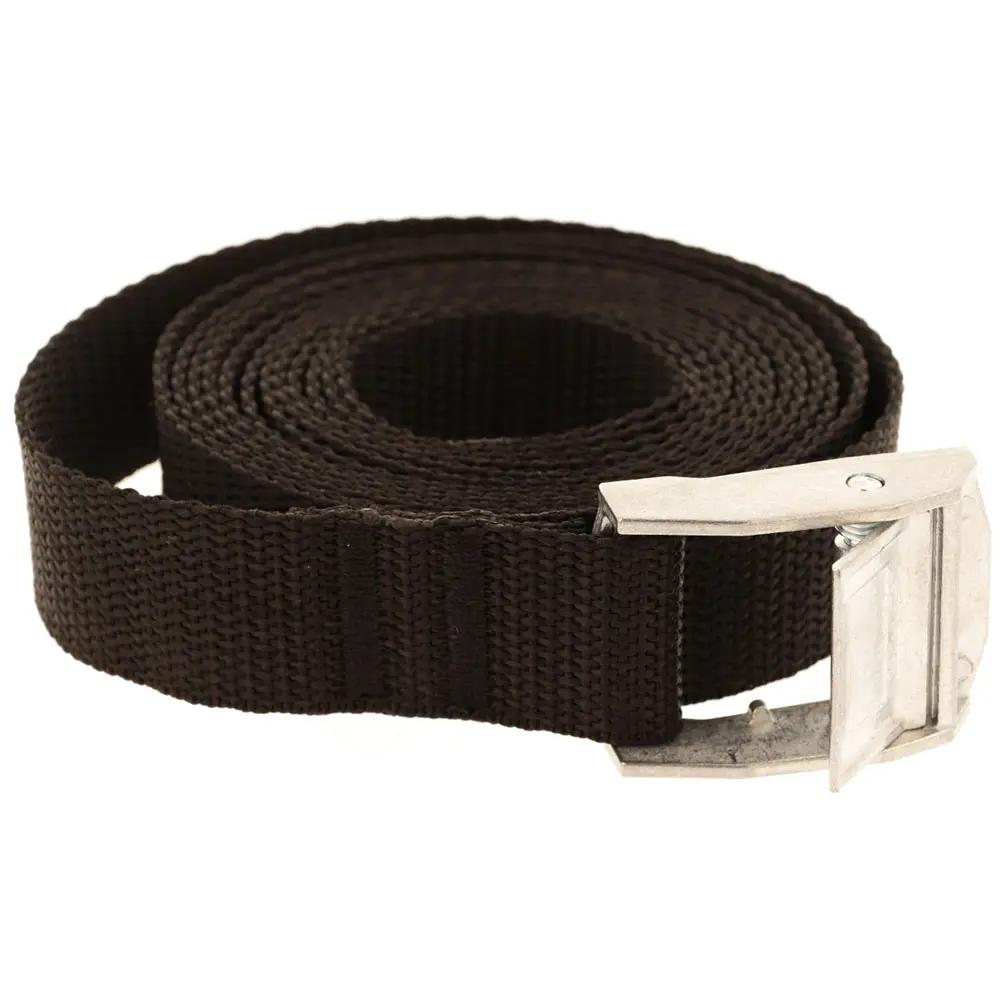 Fastening Strap 25mm x 150cm with Self-Locking Buckle Silver 250kg