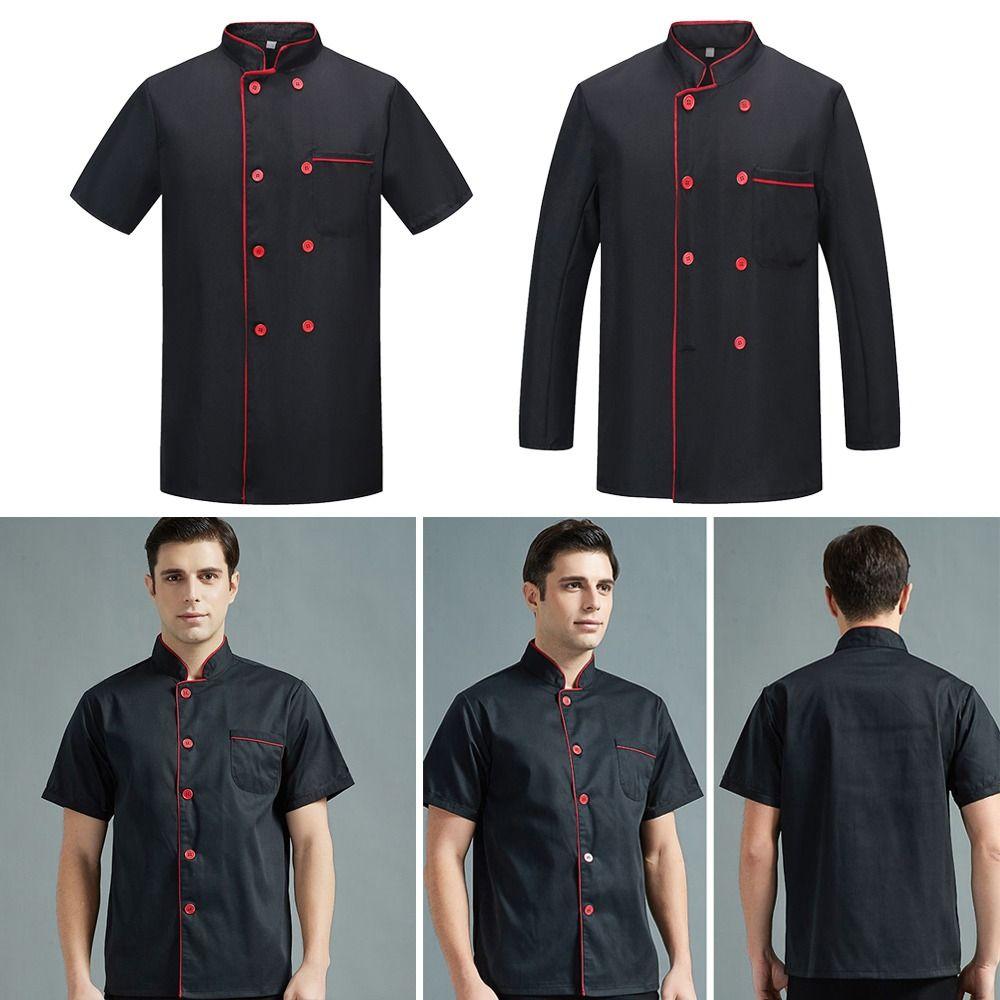 Haine de Bucătar cu Mânecă Lungă Scurtă Salopetă Unisex Uniformă Nouă de Bucătar Restaurant