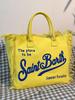 Large Capacity Canvas Tote Bag with Denim Fabric and Tassel Design for Commuting