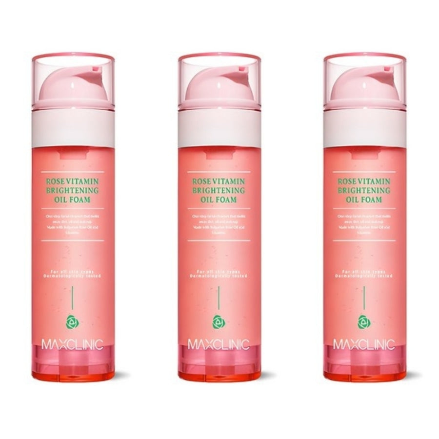 Maxclinic Rose Vitamin Brightening Oil Foam 110ml*1Pc/2Pcs/3Pcs