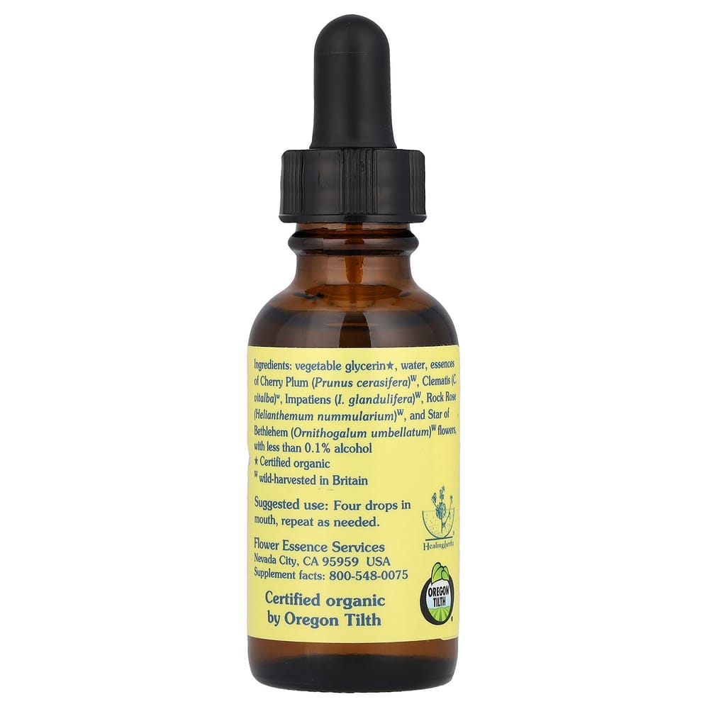 Flower Essence Services Five-Flower Formula Flower Essence Blend Alcohol-Free 1 fl oz (30 ml)