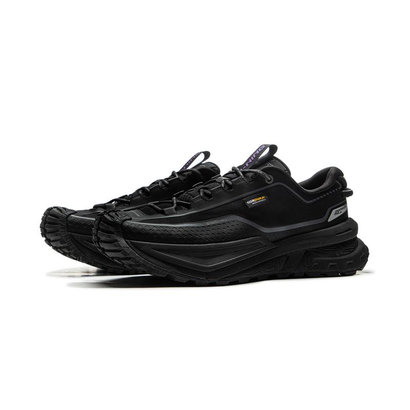 Nowe buty outdoorowe LiNing CF Su Xingchuan odporne na przebicia, niskie, unisex, nocna czerń AHTU023-3