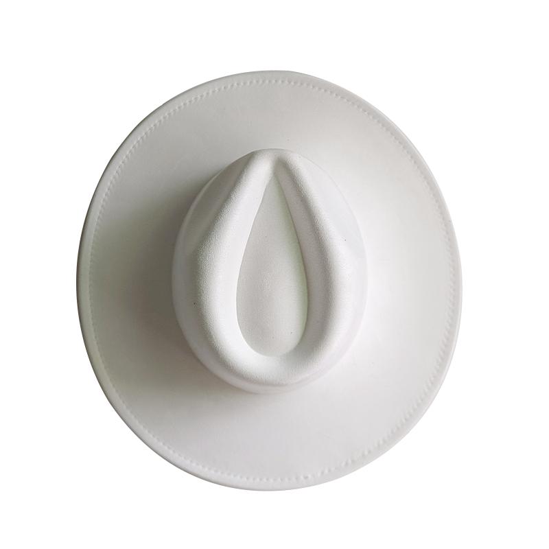 For Burning Vegan Suede Fedora Rancher Hats Blank Hats Multicolor Heart Shaped Top 9.5Cm Brim Unisex Jazz Hat Church Hat