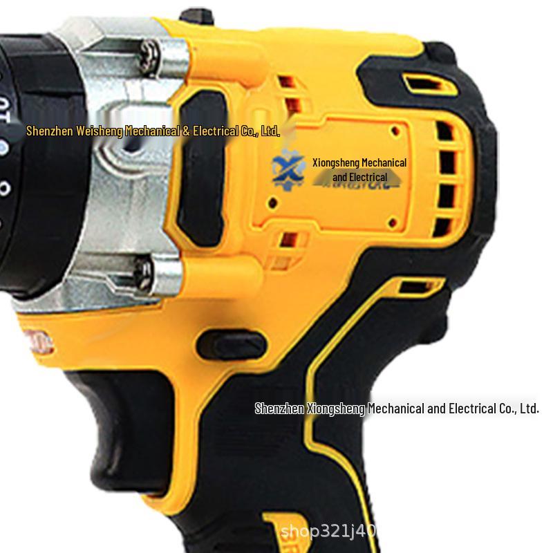 Heavy-Duty Brushless Lithium Drill: High Torque, Multifunctional Electric Tool for Concrete Wall Drilling