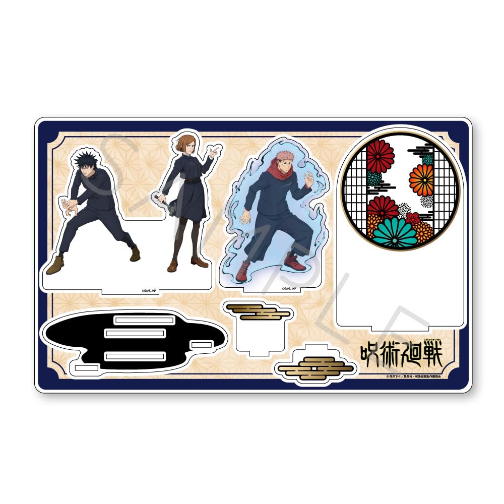 TV Anime "Jujutsu Kaisen" Season 2 [Yuji Itadori, Megumi Fushiguro, Nobara Kugisaki] 4th Edition Big Acrylic Stand TA
