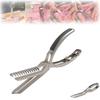 Neuer Edelstahl Rippenvorbereiter Pro Bogenklemme Langlebiger BBQ Rippenschäler Tragbar Anti-Rutsch Rippenhautentferner BBQ Zubehör